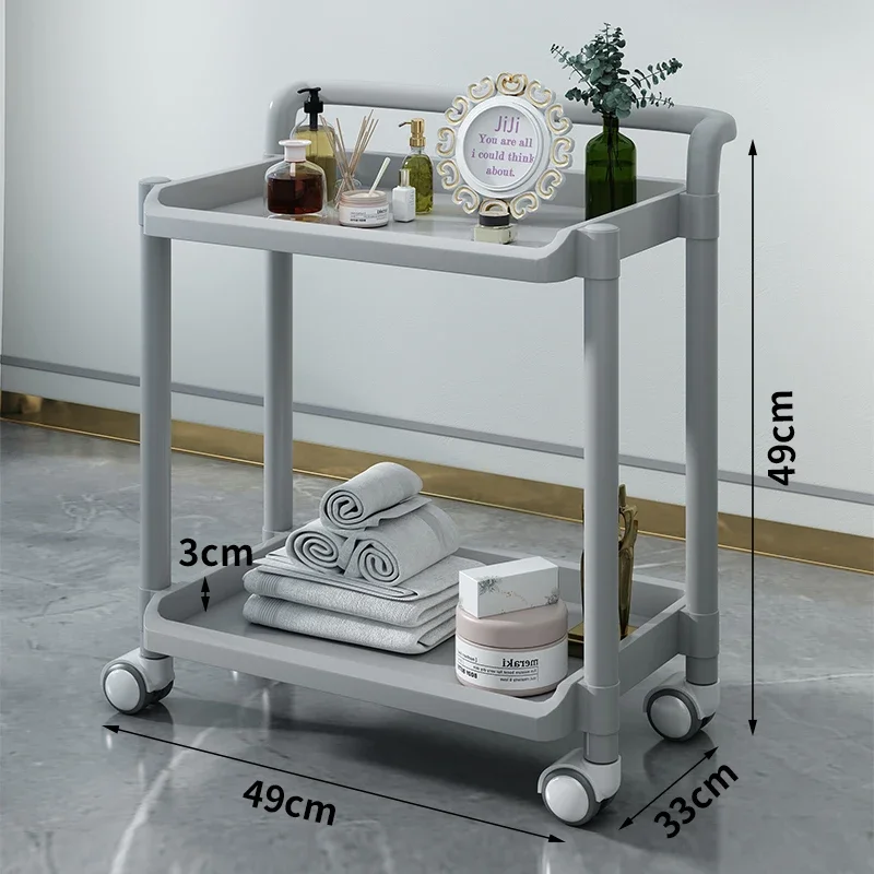 Тележка на колесиках барная тележка маникюрная вспомогательная косметика