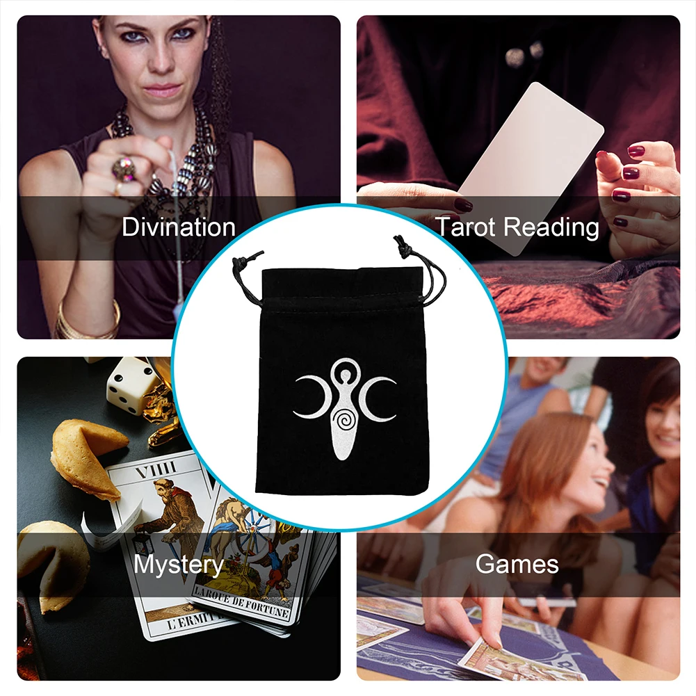 Бархатная сумка для хранения Таро с пентаграммой 1 шт. настольных игр карт