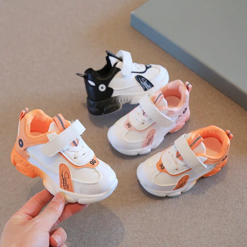 

Children's Sneakers Autumn Style Boys and Girls' Small White Shoes Leather Soft Soled Baby Walking Shoes Baby Boy Accessories