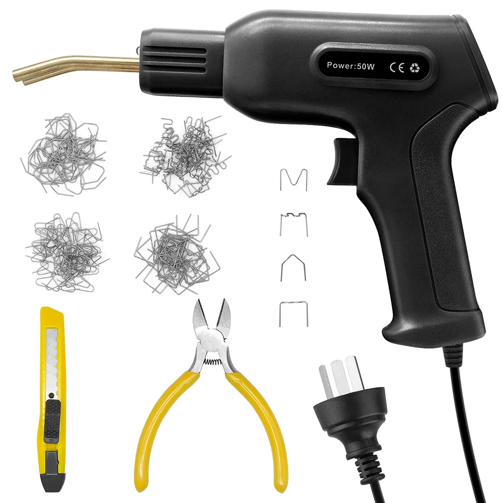 

50w Hot Stapler Plastic Welding Machine Welder Gun Car Bumper PVC Repairing Kit