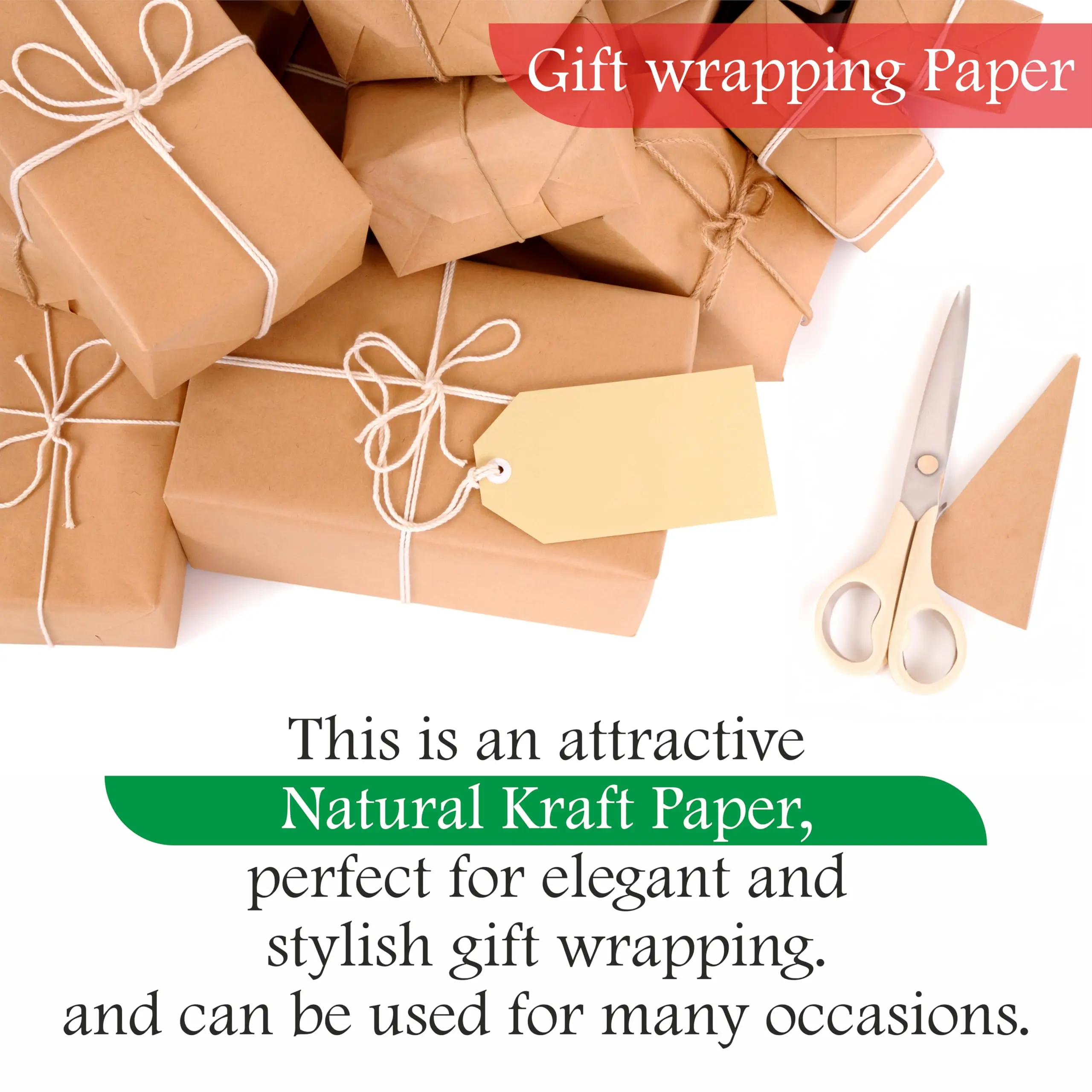 Коричневый рулон крафт-бумаги для искусства и рукоделия 50 см x 10 м мольберт