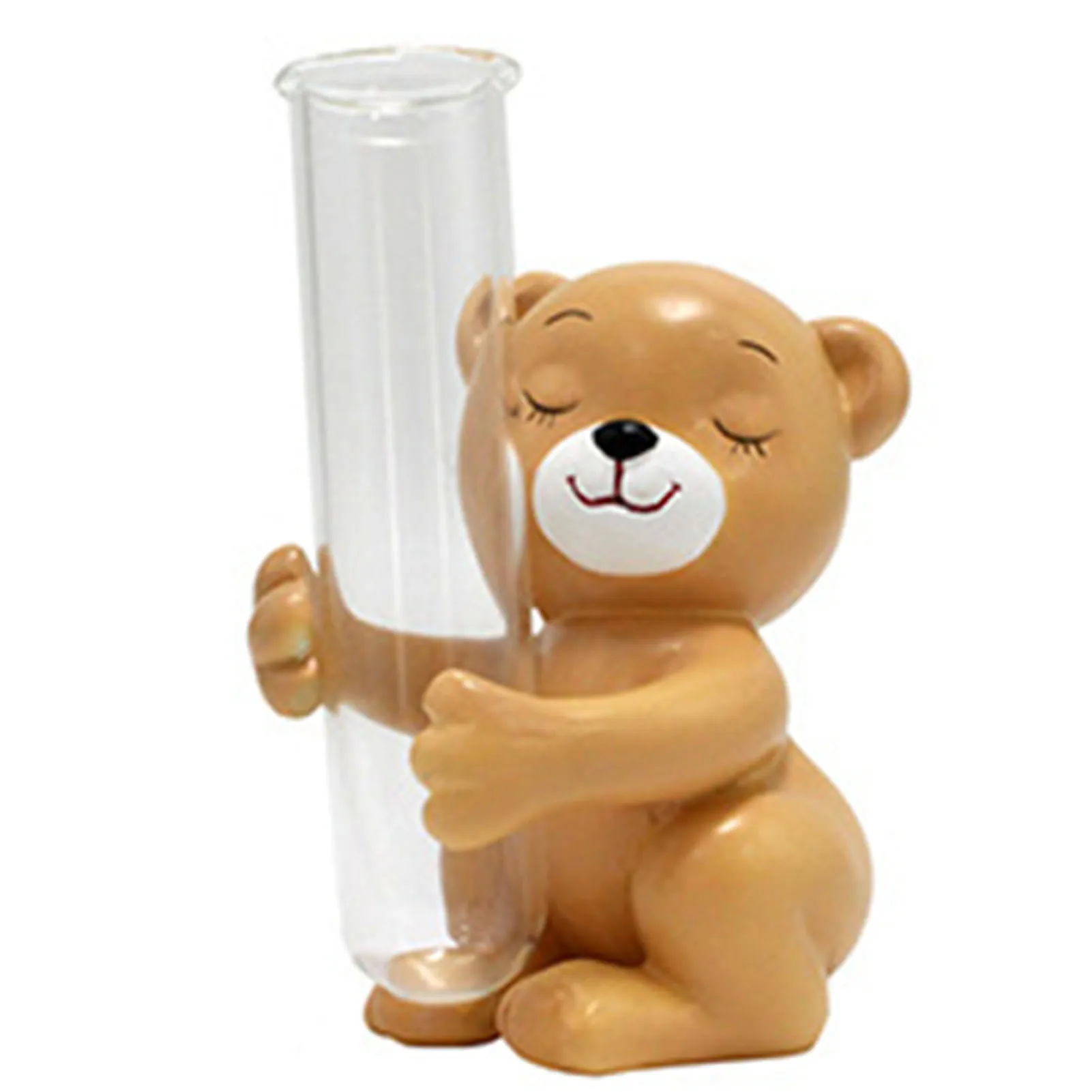 Маленькая испытательная трубка для обнимания животных ваза из смолы кролик слон