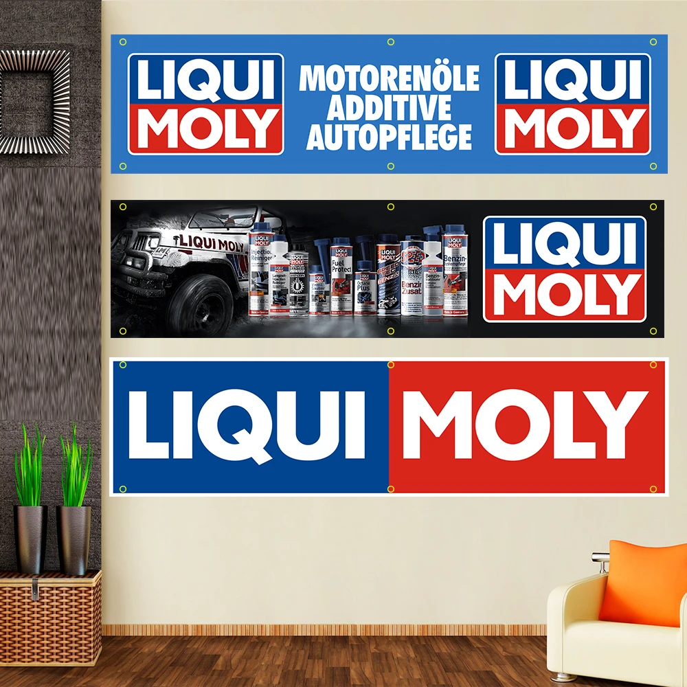 JohninBanner 2x8 Fts Liqui Molys баннер Украшение интерьера Гоночный автомобиль Гобелен с