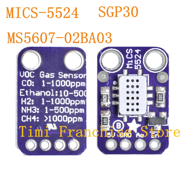 

MS5611-01BA03 Air Quality Gas Sensor Module Carbon Monoxide Hydrogen Methane MICS-5524 SGP30 MS5611-01BA03 Detection Module