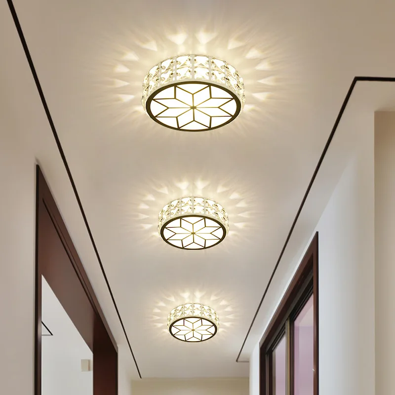 

Crystal Led Ceiling Lighting Modern Ceiling Crystal Lamp Bedroom Living Room Light Kitchen Dining Room Corridor 3W 5W AC Modern