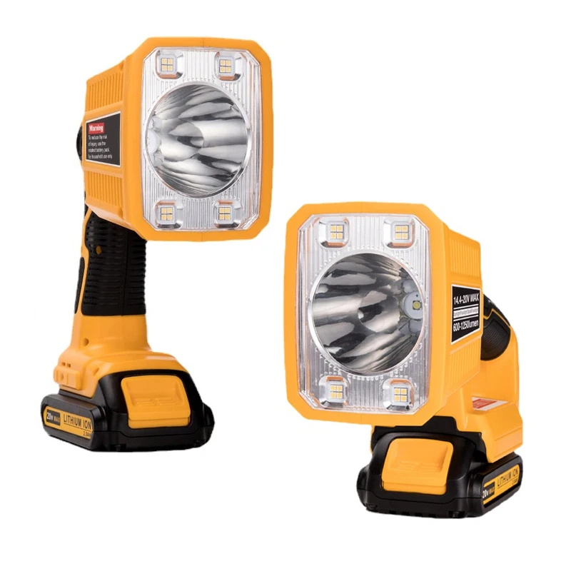 

Регулируемая вспышка для Dewalt светильник 18 Вт, 1250 лм, 20 в, литий-ионный аккумулятор