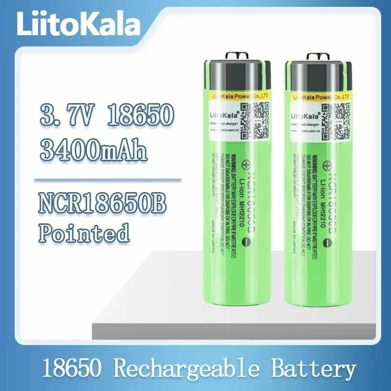 Фото 100% Новый оригинальный Лидер продаж Iiitokala NCR18650B 3,7 в 3400 мАч 18650 литиевая аккумуляторная батарея для фонарика батареи (без PCB) №1