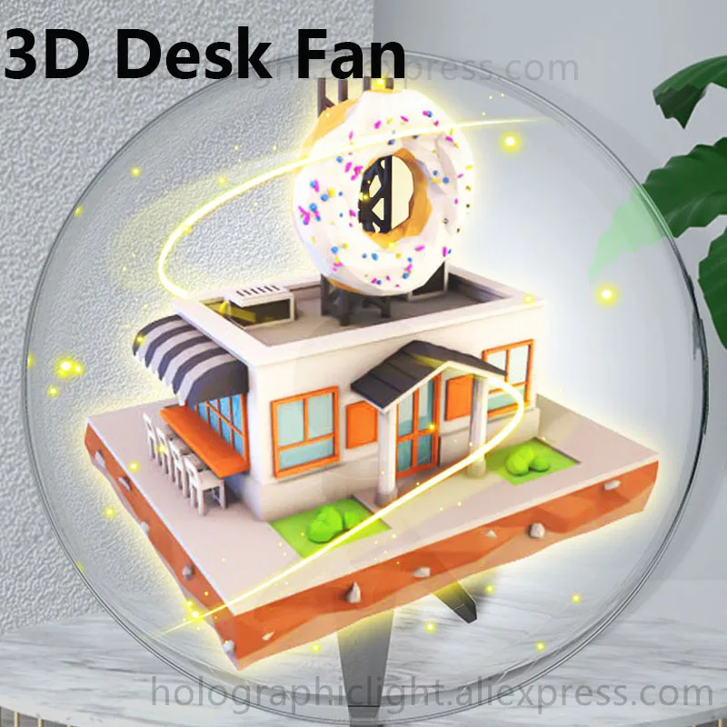 3D вентилятор Y27 проектор голограммы с Wi-Fi свет голографическая лампа