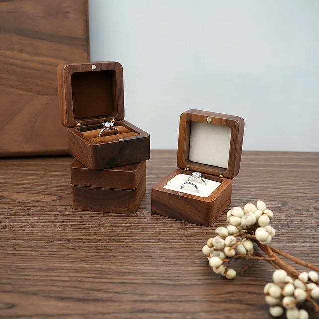 Wooden Ring Box - Jewelry Organizer Gift 6
