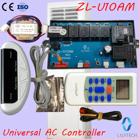 ZL-U10AM, универсальный/C системы управления, Универсальный AC контроллер, Универсальный ac контроля печатных плат, пульт дистанционного управления и доска, Lilytech