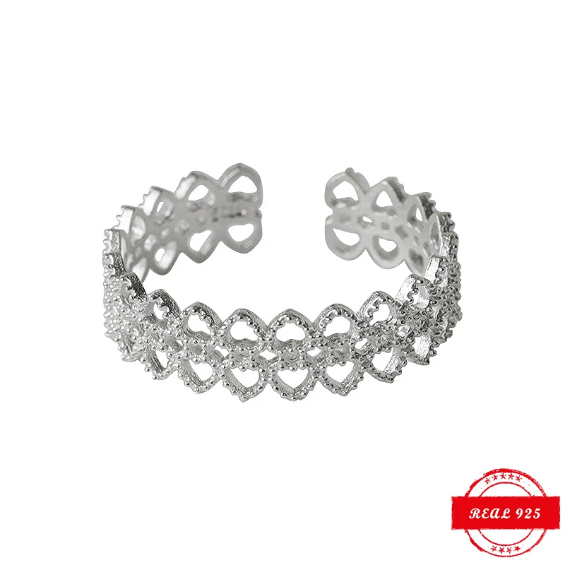 Modian элегантное геометрическое корейское кружевное кольцо с волнистым узором из