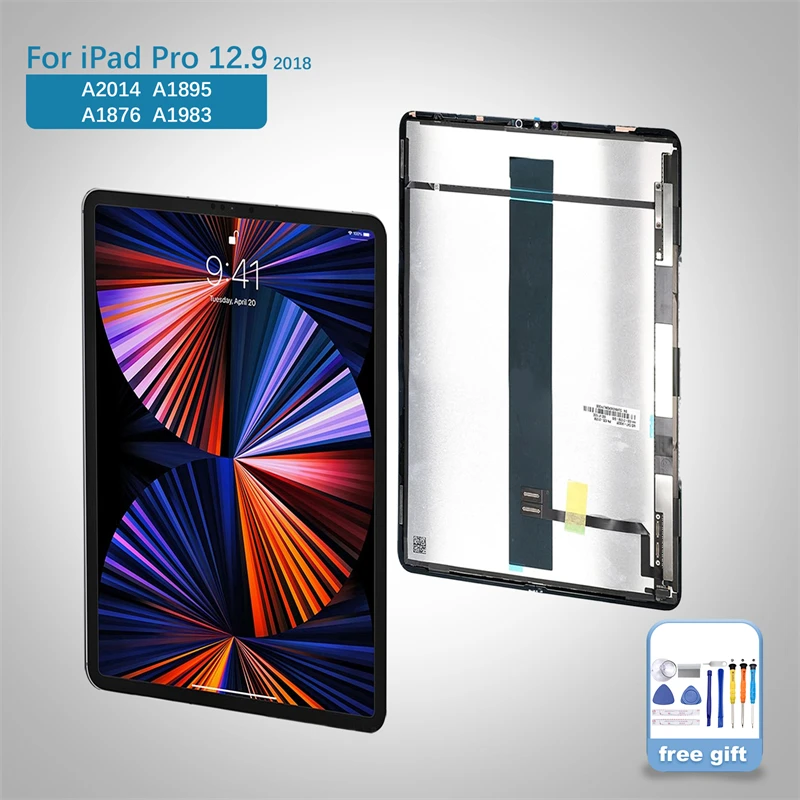 

ЖК-дисплей для Apple iPad Pro 12,9 "2018 A2014 A1895 A1876 сенсорный экран дигитайзер стекло в сборе Замена 100% Протестировано