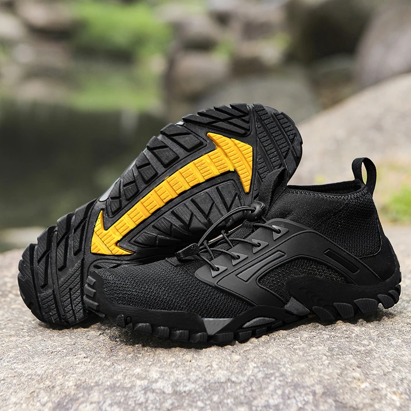 

Breathable Hiking Shoes Men Sneakers Sports Fishing Outdoor Upstream Wading Shoes Non-slip Camping Climbing Trekking Footwear