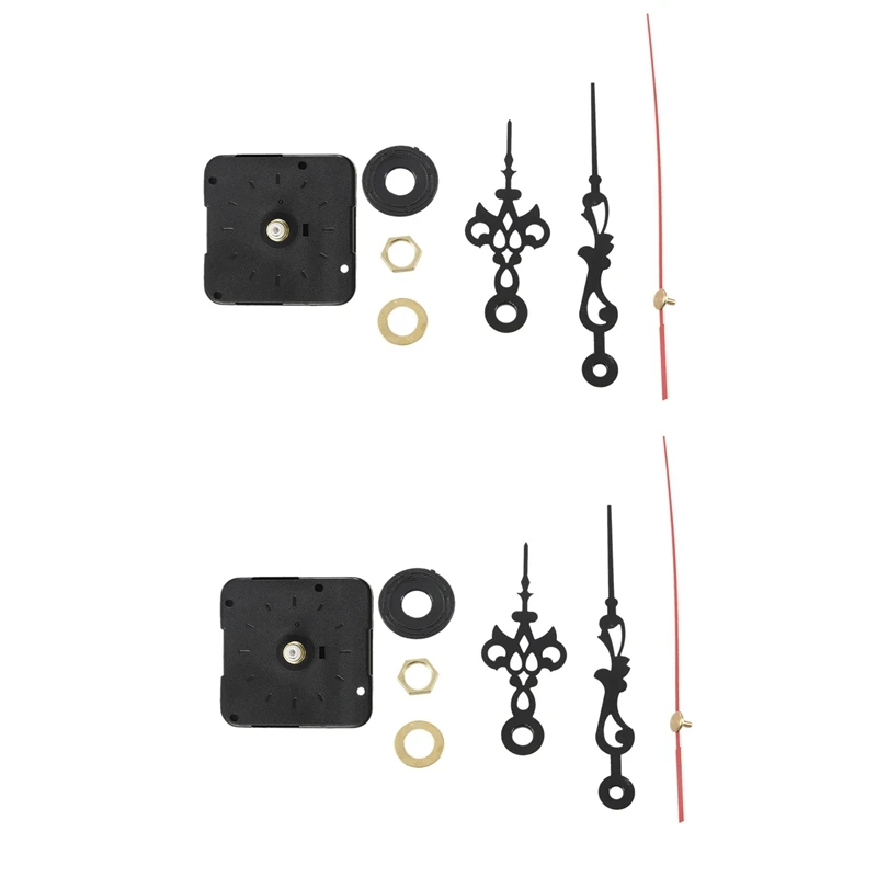 

2X Quartz Clock Movement Mechanism Module Repair DIY Kit With Hands