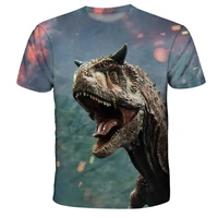 3d dinosaur print t shirts for for boys and girls2022 latest summer fashionable childrens sports shirttops tees for teenagers