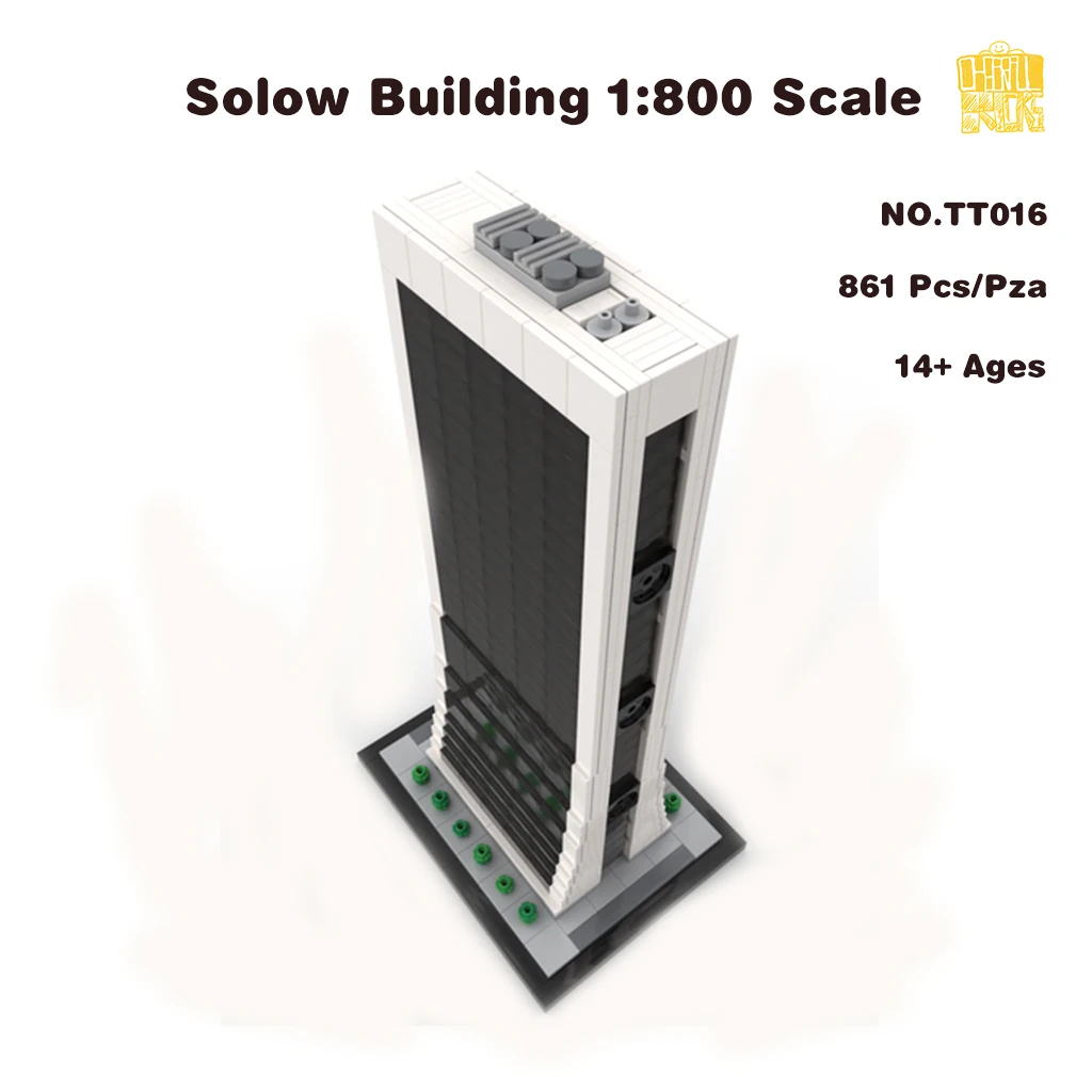 Конструктор MOC TT016 Solow масштаб 1:800 модель с PDF-рисунком строительные блоки кирпичи