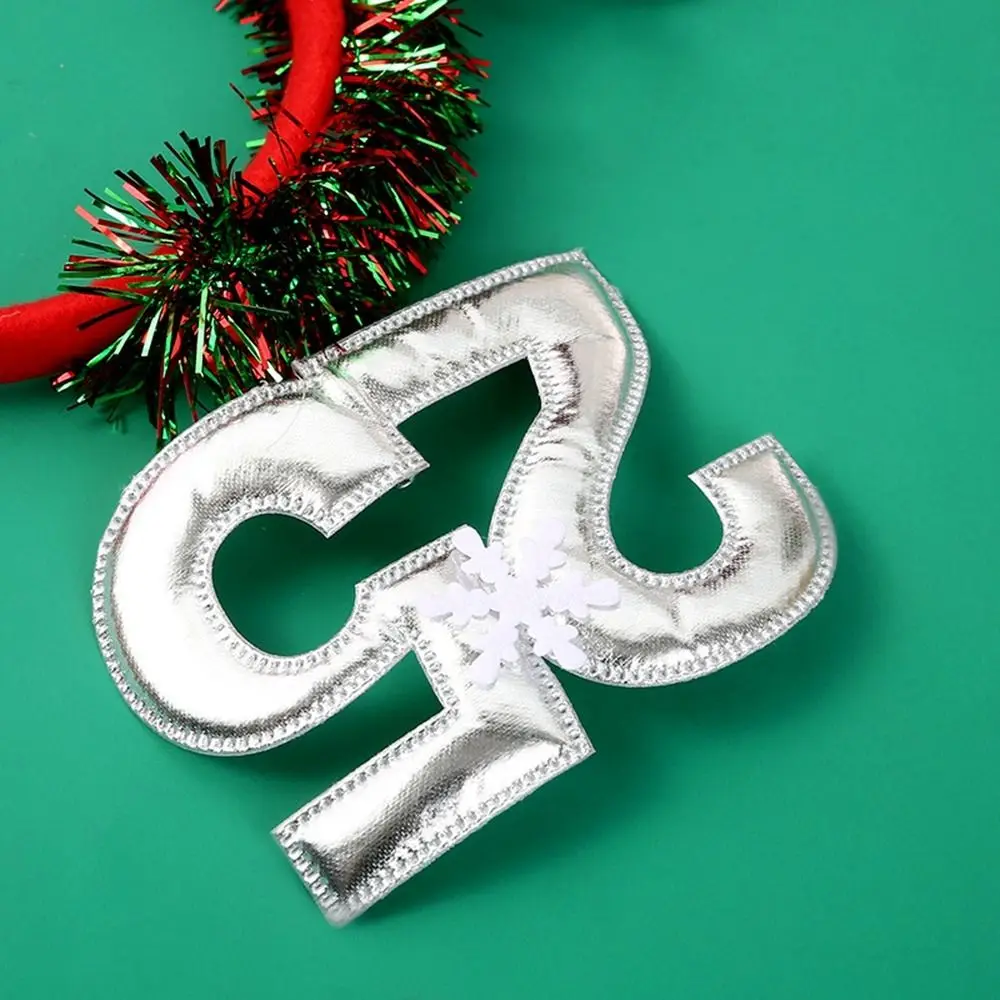 Повязка на голову с блестками 2024 Новым годом пластиковый головной убор буквами