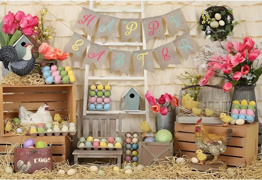 Фон для фотосъемки с изображением пасхального яйца