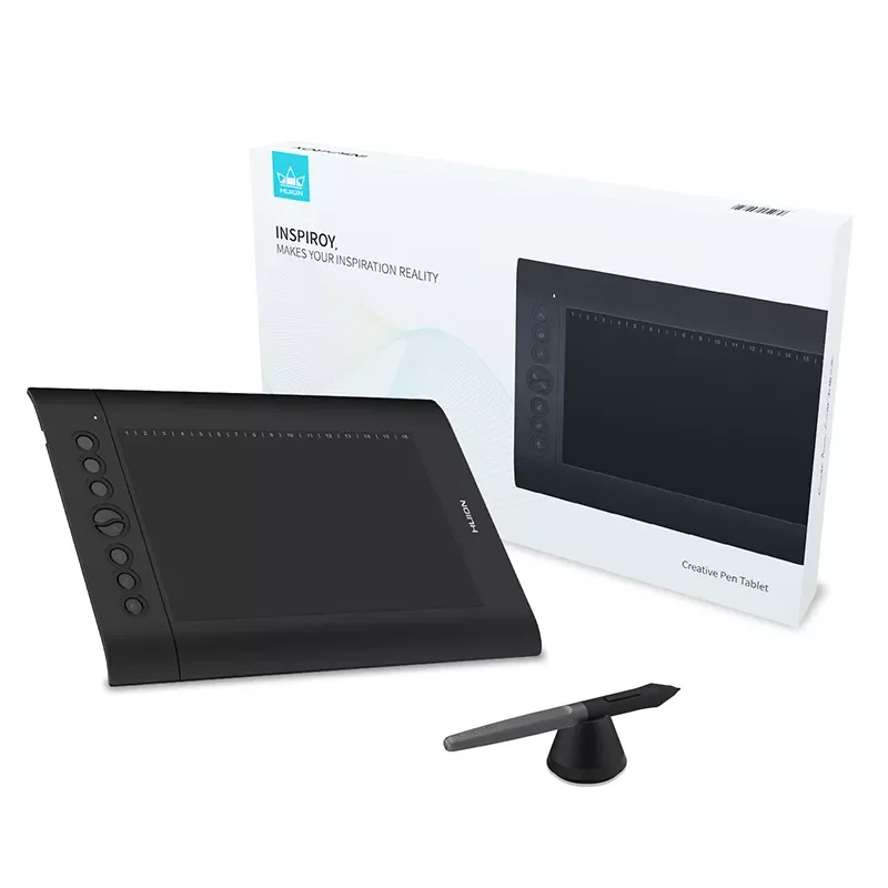 

2022 Professional Digital Drawing Pen Tablet H610 PRO V2 8192 Levels Graphic Tablet with Battery-Free Pen Tilt Function