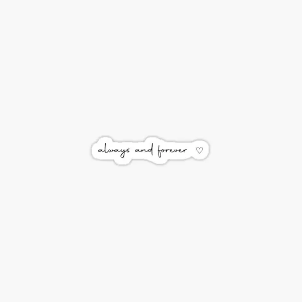 

5 шт., наклейки для автомобиля «Always And Forever»