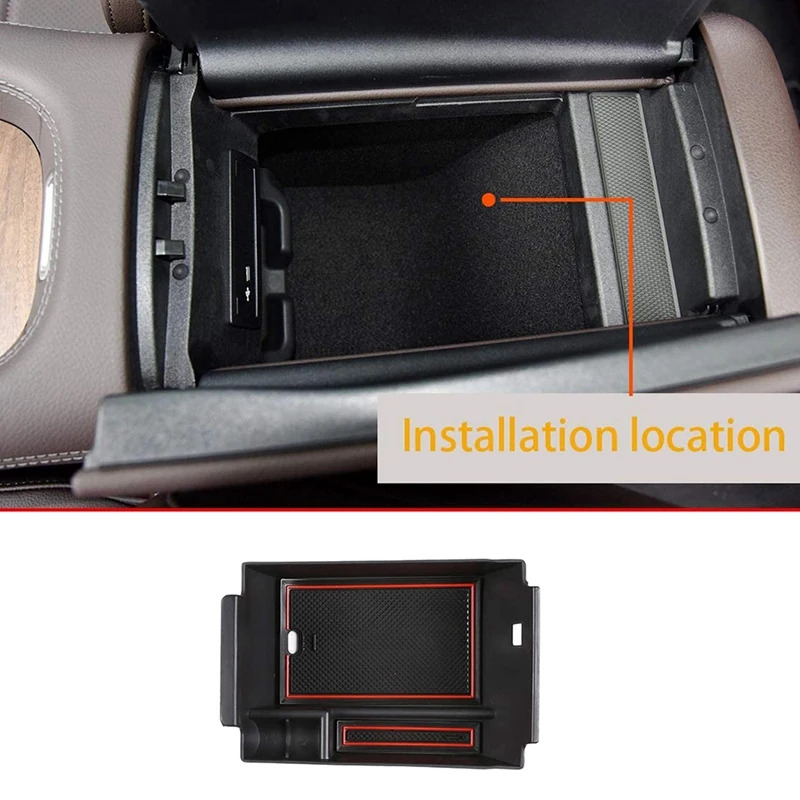

For Mercedes Benz W167 GLE GLS 2020-2022 Car Central Console Armrest Storage Box Organizer Tray Divider Holder Pallet