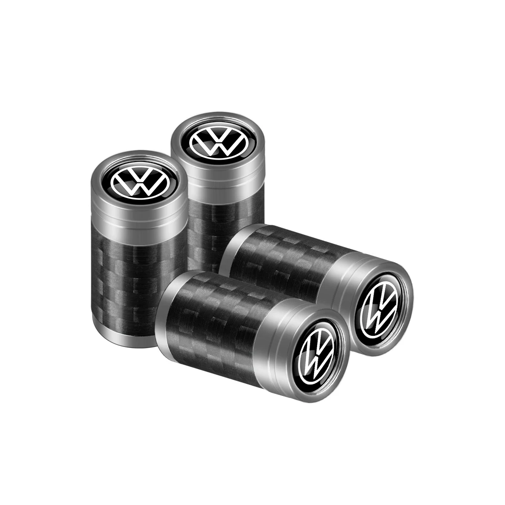 

4 шт. автомобильные 3D колпачки для колес из углеродного волокна, колпачки для клапанов для Volkswagen VW Tiguan R32 GTI Jetta Beetle Polo Golf 4 R Line Bora