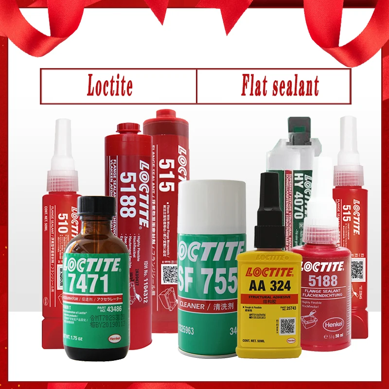 

Анаэробный клей Loctite 510/515/518/573/574/5188, плоский герметик 50/300 мл, устойчивый к высоким температурам, металлический фланец, прокладка, клей