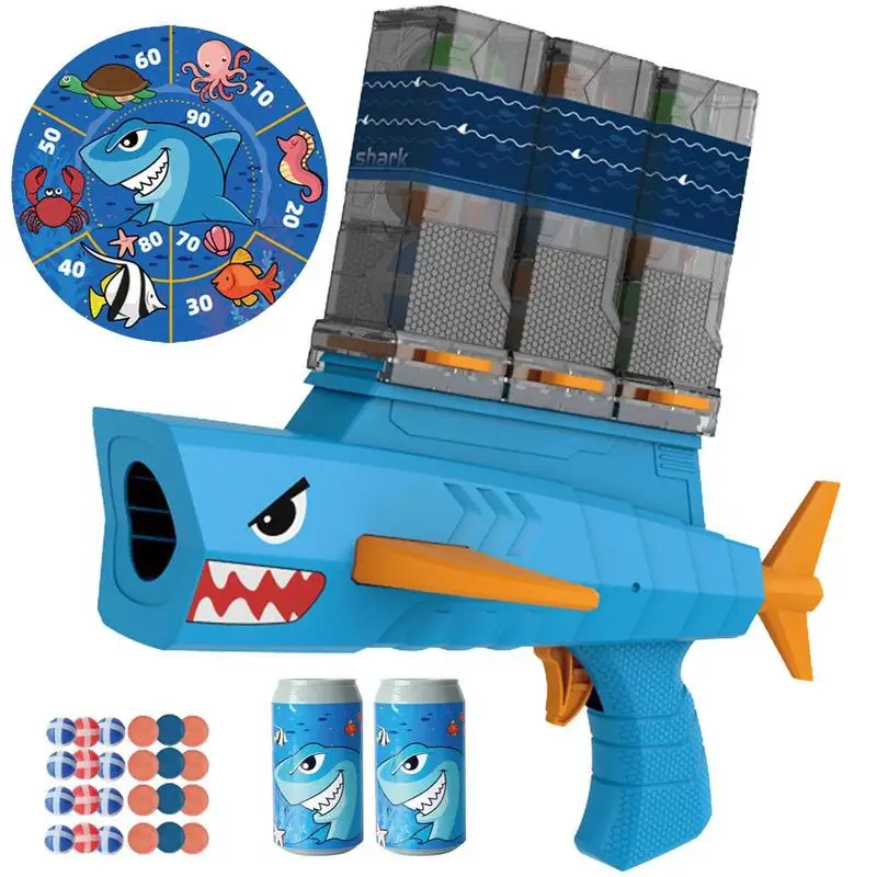 

Спортивные игрушки в форме акулы для детей, игрушки Монтессори Дротика, Настольная мишень, спортивная игра, липкий мяч для помещений для девочек и мальчиков, подарок