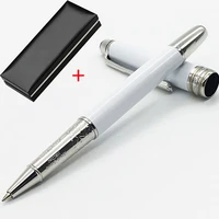 mb monte 163 ballpoint fountain rollerbal pen set luxury white ceramic gift box office writing stationery