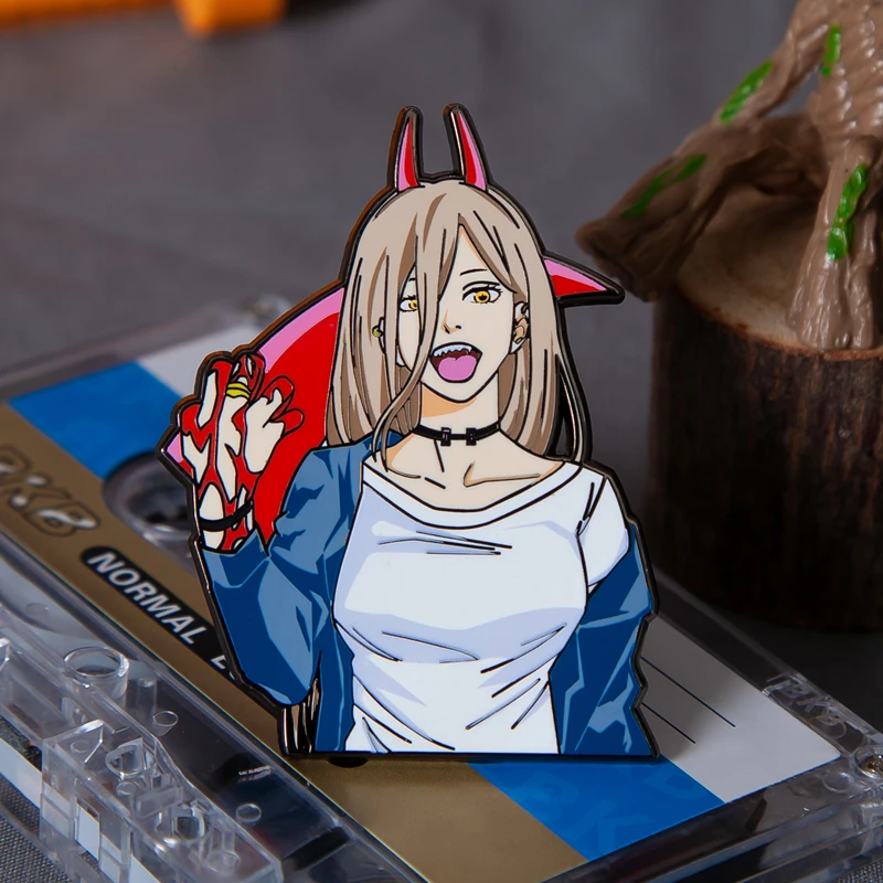 

Аниме бензопила человек сила тема металлический значок КНОПКА брошь модная подвеска медаль сувенир игрушка Косплей Декор