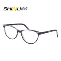 shinu 2021 multifocal progressive reading glasses for women acetate cr 39 see near far spectacles eyeglasses reading glasses