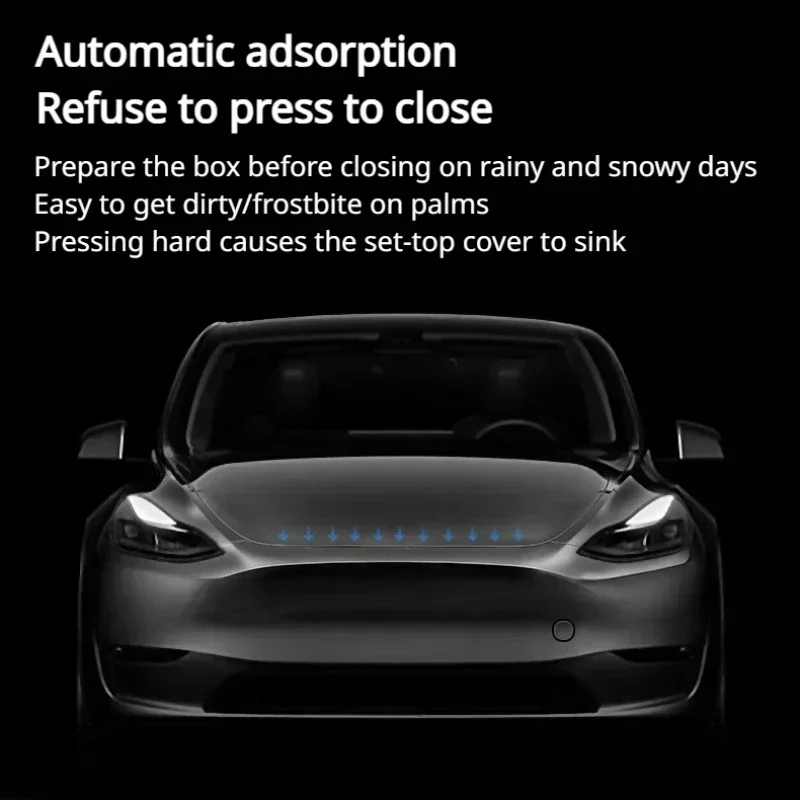 Для Tesla Model Y/3 + передняя запасная коробка электрический всасывающий замок мягкое