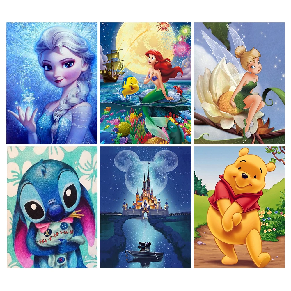 

Набор для алмазной живописи Disney, мультяшная мозаика 5D «сделай сам», ремесла, искусство, хобби, алмазная вышивка крестиком, домашний декор