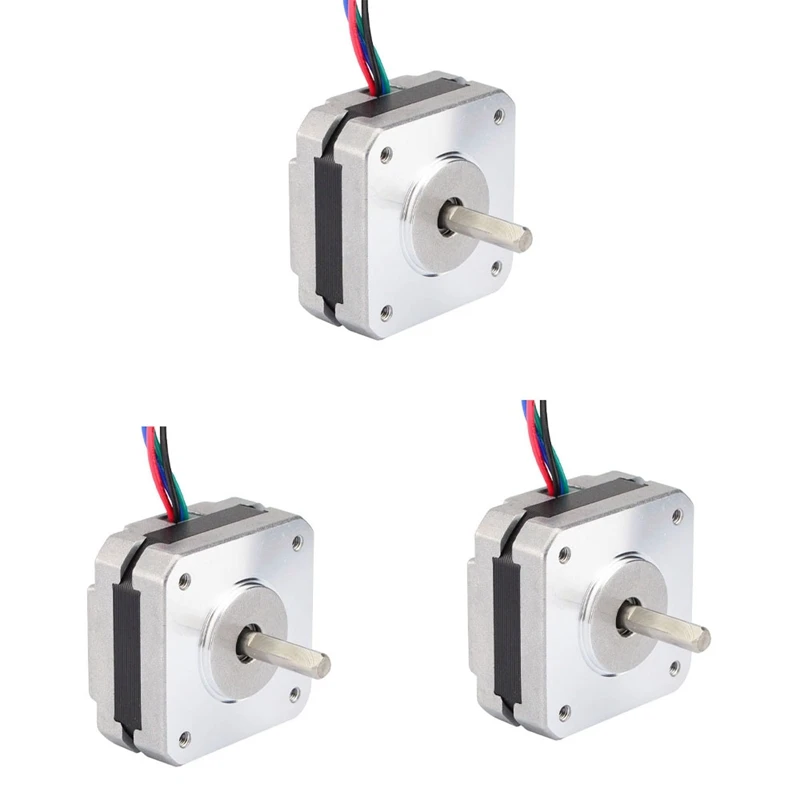 

Promotion! 3X 17Hs08-1004S 4-Lead Nema 17 Stepper Motor 20Mm 1A 13Ncm(18.4Oz.In) 42 Motor Nema17 Stepper For DIY 3D Printer Cnc