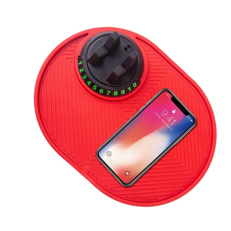 

Multi Functional Anti Slip Mat For Car Dashboard Organizer Tray Sticky Pad Rotation Phone Holder Plate Anti Slip Dashboard Car