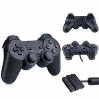 the newfor ps2 wired game controller gamepad double vibration clear controller gamepad joypad for playstation 2 ps2 gamepads acc
