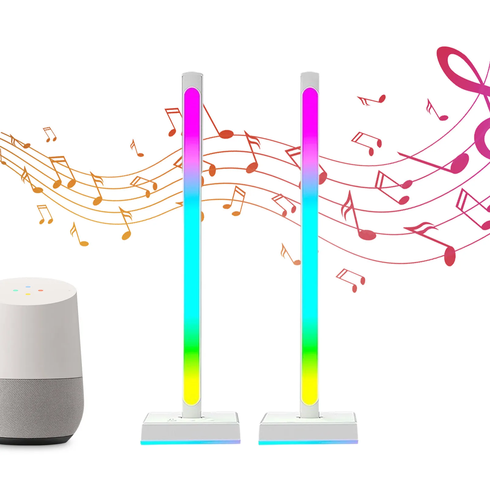 

Умные светильники с креплениями для наушников, сменный светодиодный светильник с управлением телефоном, из алюминиевого сплава, стоячий светильник для хранения