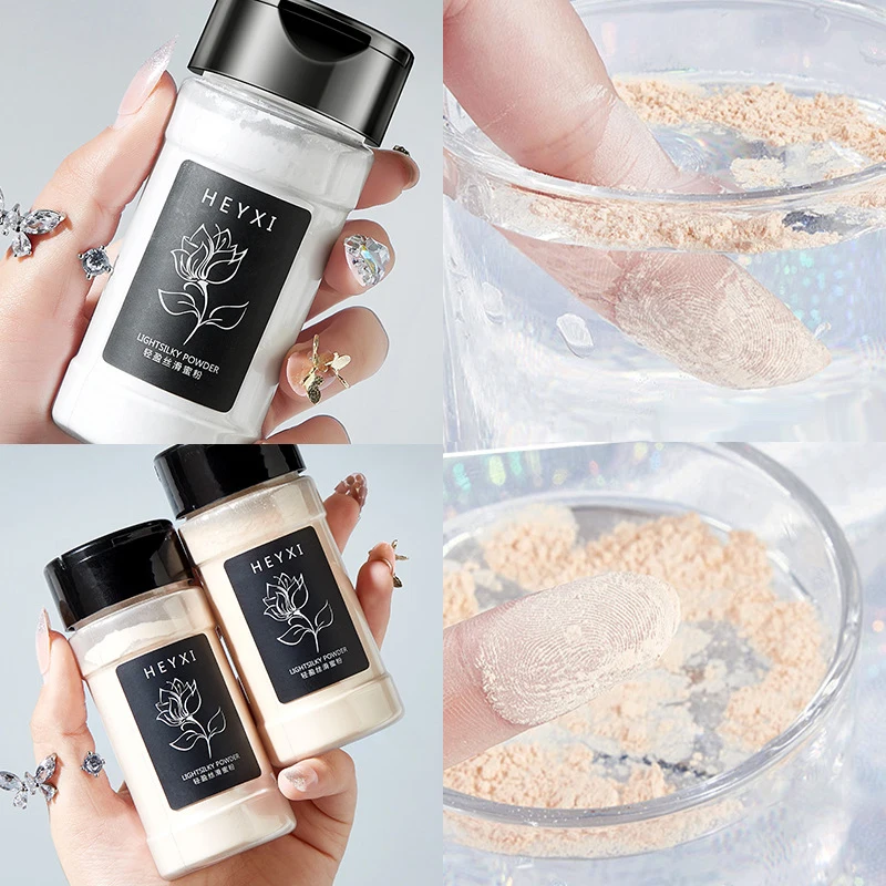 

Loose Powder Absorbs Oil Not Water Smooth Loose Oil Control Face Powder Makeup Concealer Finish Powder Foundation Base Cosmetic