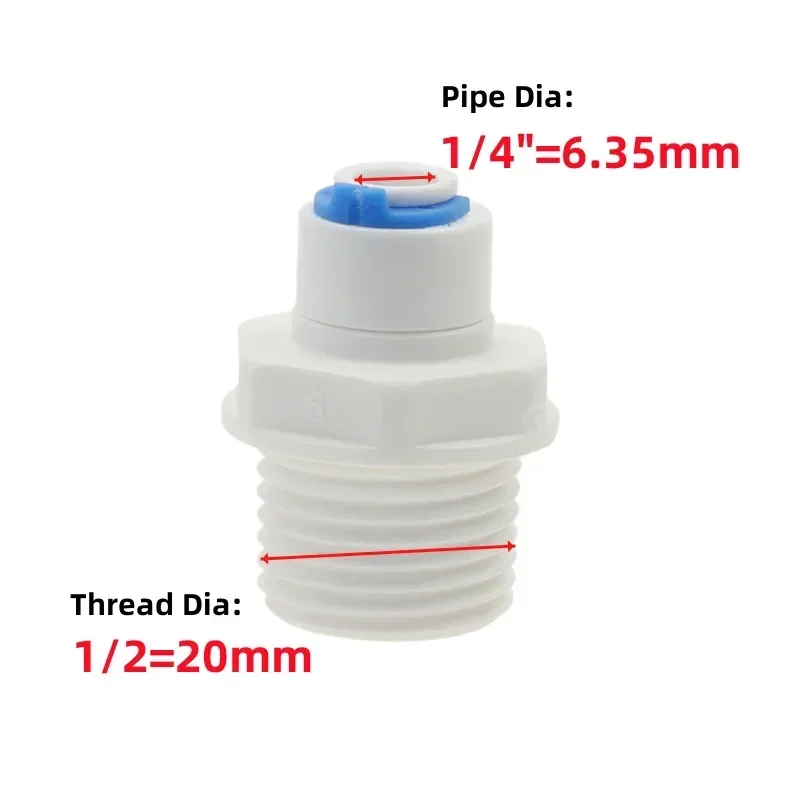 

Пластиковые быстроразъемные фитинги для фильтра воды 1/4", 3/8"