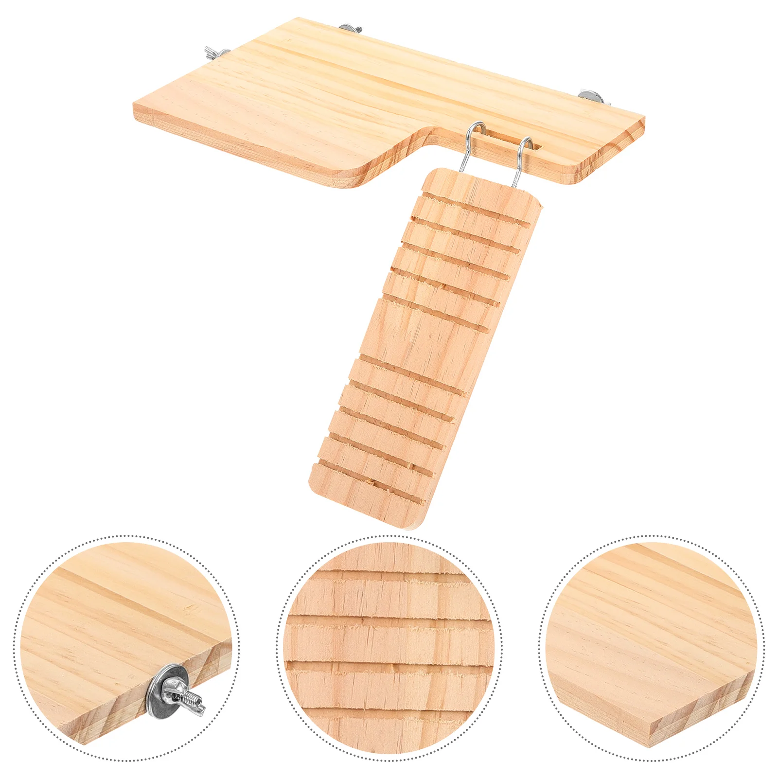 

Cage Guinea Rest Platform Ladder Wooden Climbing Hamster Sleeping Supply Toy