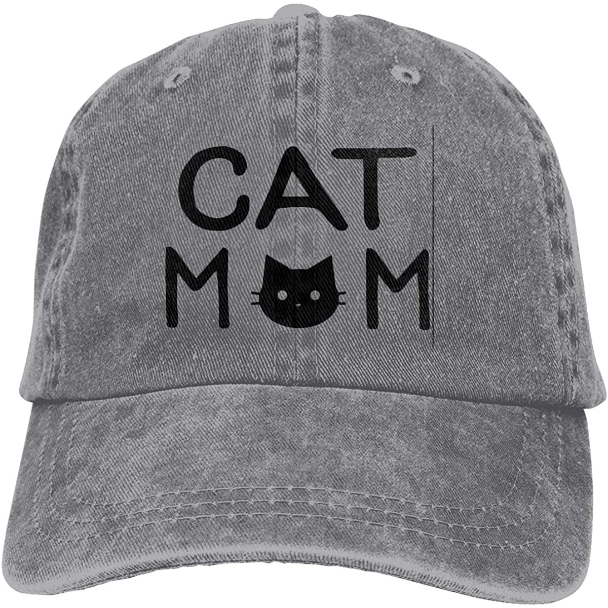 

Unisex CAT MOM Vintage Washed Twill Baseball Caps Adjustable Hat Funny Humor Irony Graphics Of Adult Gift Gray Gorras Hombre