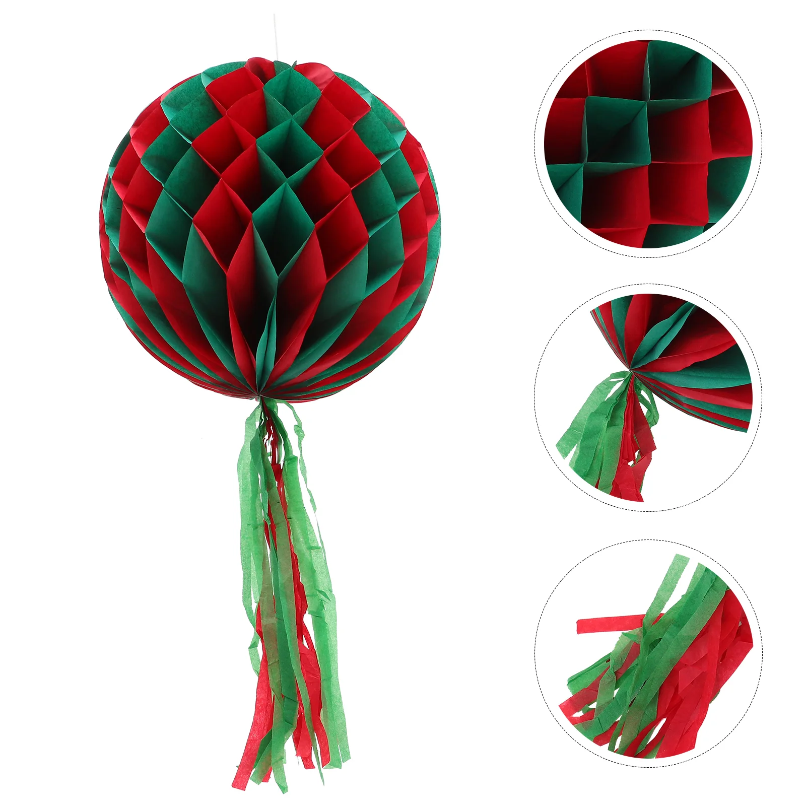 

Honeycomb Ball Paper New Year Party Decor Novel Ornament Layout Prop Hanging Background Adorn Balls Green Tissue