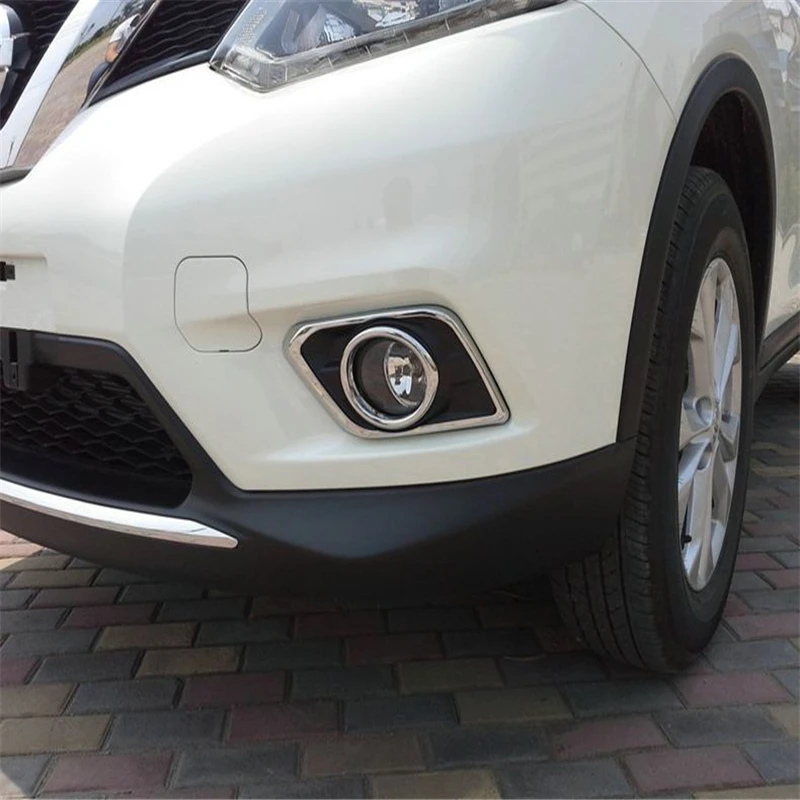 

WELKINRY автостайлинг для Nissan X-TRAIL T32 2013 2014 2015 2016 ABS Хромированная передняя фара противотумансветильник фара стикер отделка