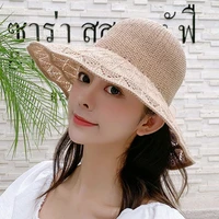 summer straw hat foldable uv protection beach caps wide brim bowknot travel cap women elegant lady caps windproof soft sun hat