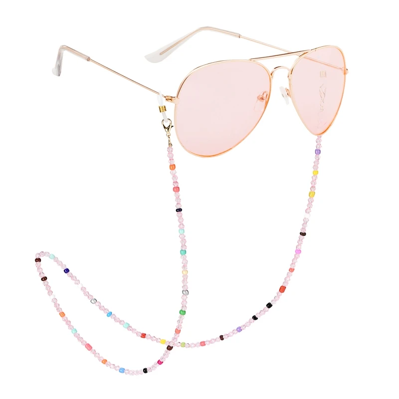 

Цепочка для очков с зажимом из бисера ремни для очков фиксатор солнцезащитные очки