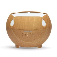 aromatherapy humidifiers diffusers 600ml wooden essential oils diffuser with warm night light air freshener for home