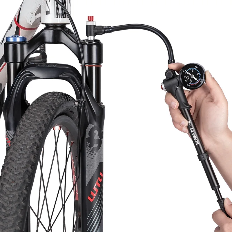

MTB Bike 300PS1 High Pressure Pump Lightweight Portable Aluminum Alloy Dual-use Mtb Bicycle Front Fork Handheld Inflator