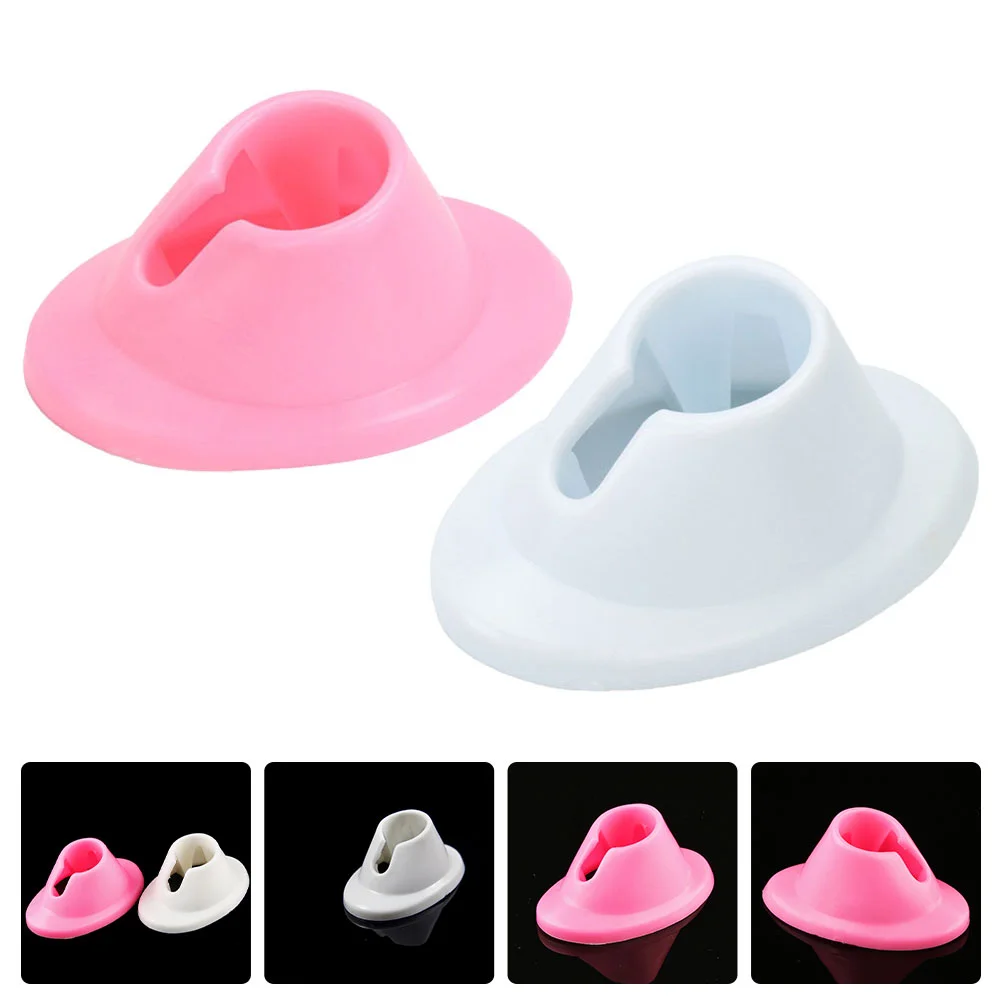 

4pcs Silicone Durable Portable Nail Gel Nail Polish Bottle Holder Stand Seat Base