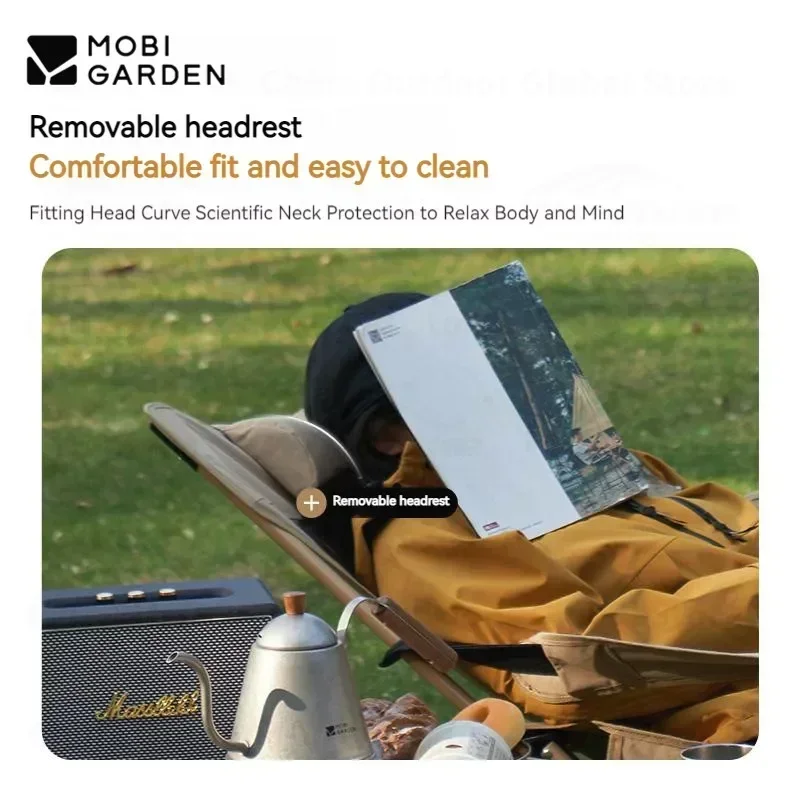 MOBI GARDEN/Сверхлегкий портативный легкий складной стул для кемпинга отдыха на