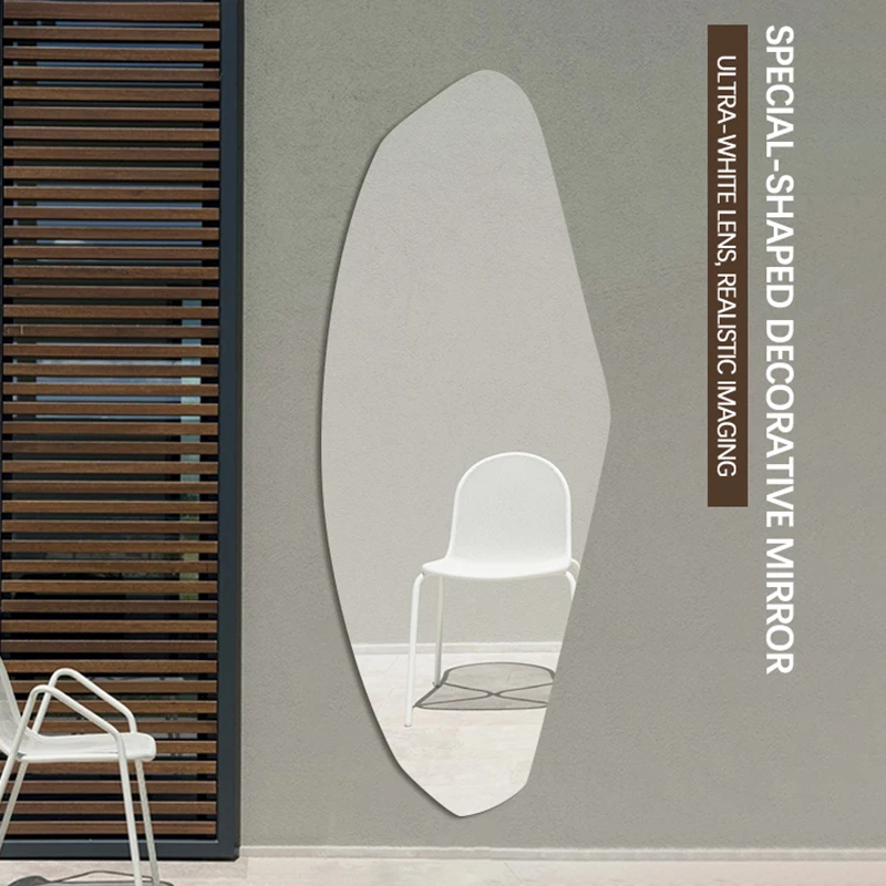Неправильное висячее зеркало настенное искусство ванная комната макияж бесплатная доставка современный дизайн свет полный зеркала светодиодный спигель домашний декор.